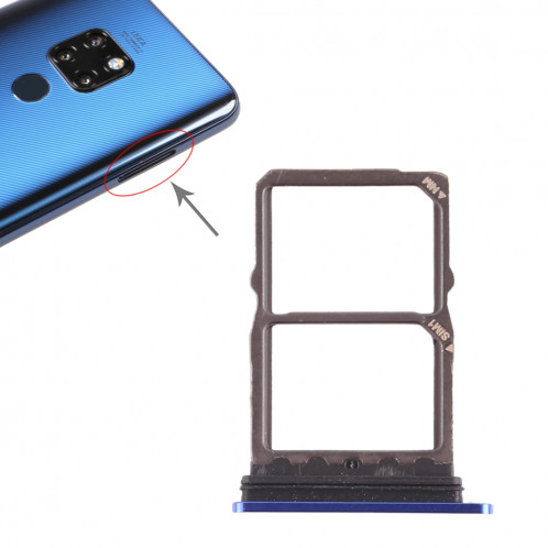 2 x Plateau pour carte SIM pour Huawei Mate 20 (bleu) SH499L1202-05