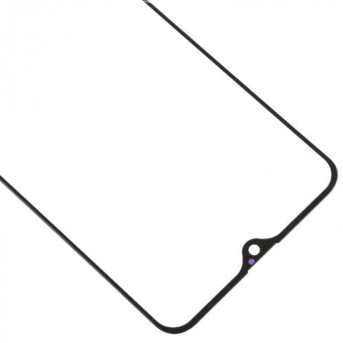 Lentille en verre extérieur de l'écran avant pour OPPO F9 / A7x (noir) SH647B1603-05