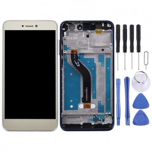 Ecran LCD et assemblée complète du numériseur avec cadre pour Huawei P8 Lite (2017) (Or) SH93JL635-06