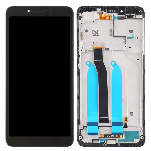 Ecran LCD et numériseur Assemblage complet avec cadre pour Xiaomi Redmi 6A / Redmi 6 (Noir) SH807B1073-06