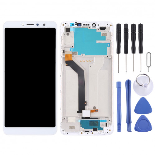 Ecran LCD et Digitaliseur Complet avec Cadre pour Xiaomi Redmi S2 (Blanc) SH811W1141-06