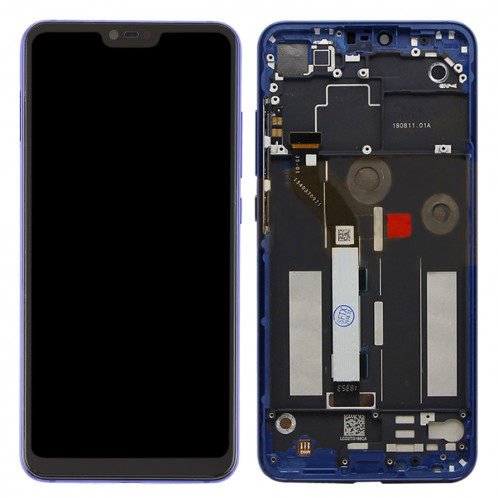 Ecran LCD et numériseur Assemblage complet avec cadre pour Xiaomi Mi 8 Lite (bleu) SH812L1598-06