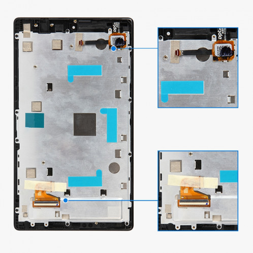 Ecran LCD et assemblée complète de numérisation avec cadre pour ASUS ZenPad C 7.0 Z170MG (Noir) SH74BL1407-05