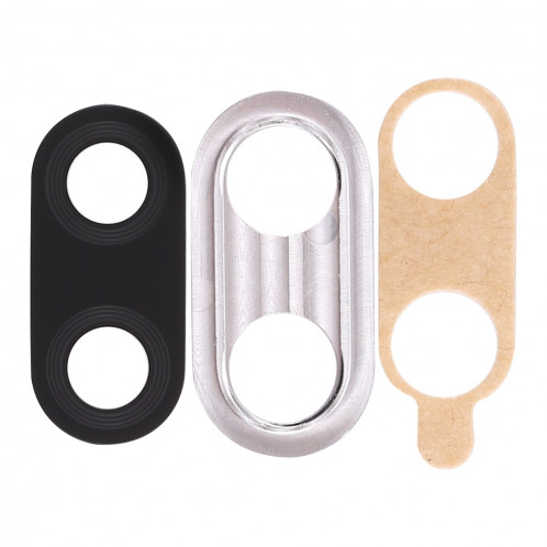 Cadre de caméra 10 PCS avec cache-objectif et adhésif pour Huawei Nova 3 (Noir) SH963B859-03