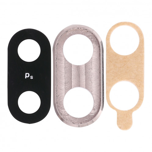 Cadre de caméra 10 PCS avec cache-objectif et adhésif pour Huawei Nova 3 (Argent) SH963S366-03