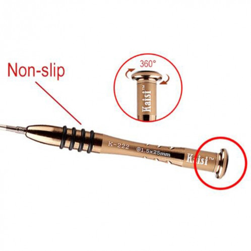 Tournevis de précision Kaisi K-222 Outil d'ouverture de réparation professionnel pour tablette de téléphone portable (Phillips: 2.0) SK98341146-05