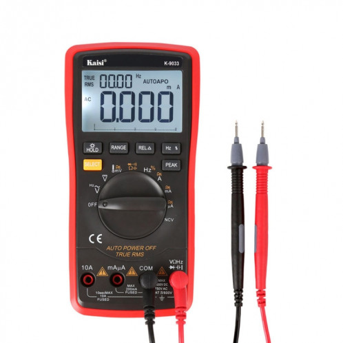 Multimètre numérique Kaisi K-9033 Multimètre numérique à écran LCD pour la réparation de téléphone portable SH19861981-06