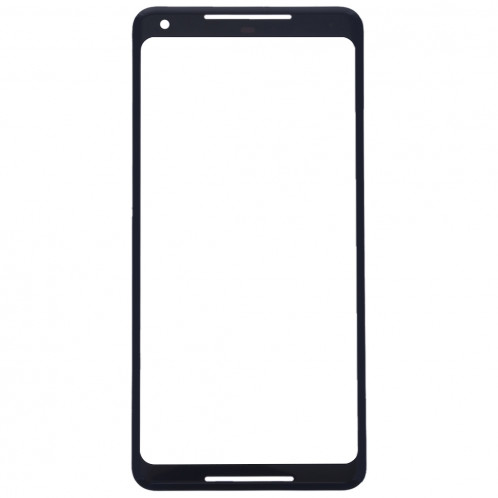 Lentille extérieure en verre d'écran avant pour Google Pixel 2 XL (noir) SH997B1407-06