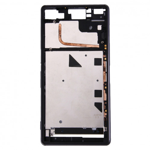 iPartsAcheter pour Sony Xperia Z3 (Single SIM) Boîtier Avant LCD Cadre Lunette (Noir) SI000B1838-07