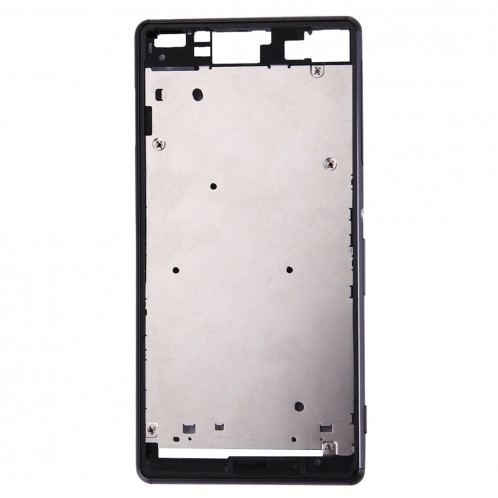 iPartsAcheter pour Sony Xperia Z3 (Single SIM) Boîtier Avant LCD Cadre Lunette (Noir) SI000B1838-07