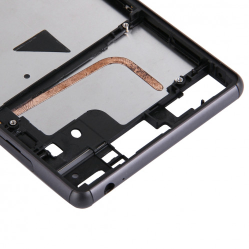 iPartsAcheter pour Sony Xperia Z3 (Single SIM) Boîtier Avant LCD Cadre Lunette (Noir) SI000B1838-07