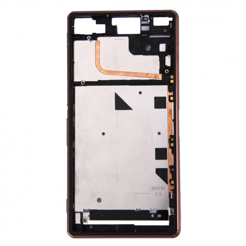 iPartsAcheter pour Sony Xperia Z3 (Single SIM) Boîtier avant Cadre LCD (Brun) SI000Z1422-07