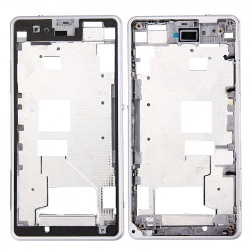 iPartsAcheter pour Sony Xperia Z1 Compact / Mini Cadre Avant Cadre LCD (Blanc) SI001W464-07