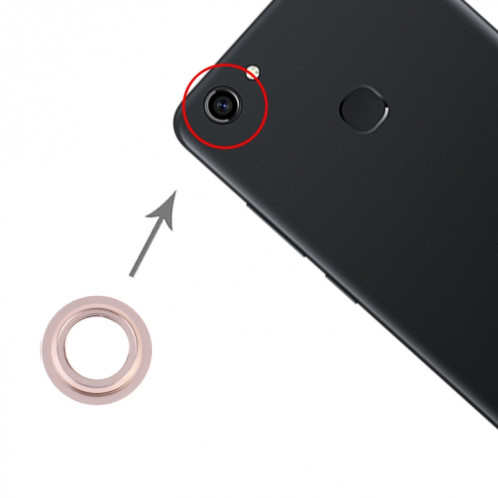 Pour Vivo Y75 10 pièces cache d'objectif de caméra (or) SH041J45-05