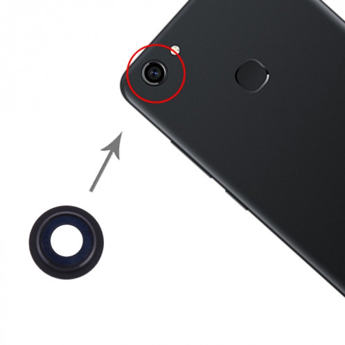 Pour Vivo Y81 / Y83 10 pièces Couvercle d'objectif de caméra (Noir) SH044B419-05
