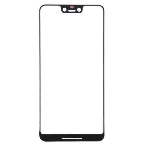 Lentille en verre extérieur de l'écran avant pour Google Pixel 3 XL (noir) SH132B762-06