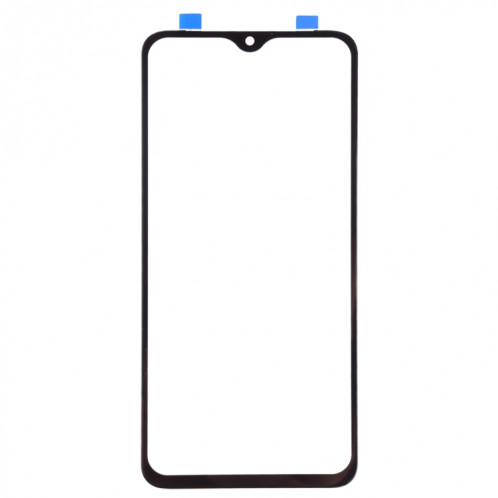 Pour OnePlus 7 Lentille en verre extérieure de l'écran avant (noir) SH182B1718-06