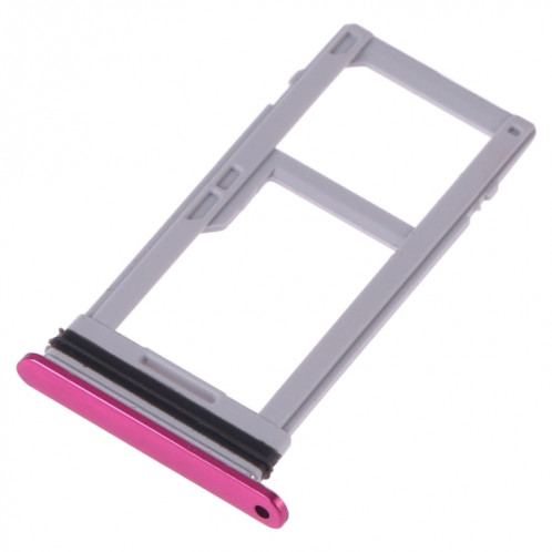 Plateau de carte SIM + plateau de carte SIM / plateau de carte Micro SD pour LG G7 ThinQ G710 G710EM G710PM G710VMP G710ULM (rouge violacé) SH38ZR1693-05