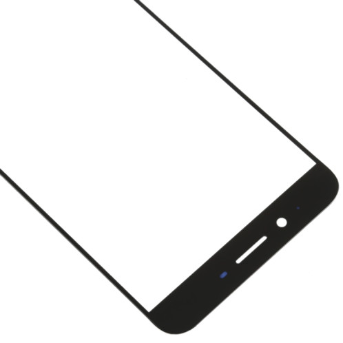 Pour OPPO R9s Plus Lentille en verre extérieure de l'écran avant (noir) SH345B448-05