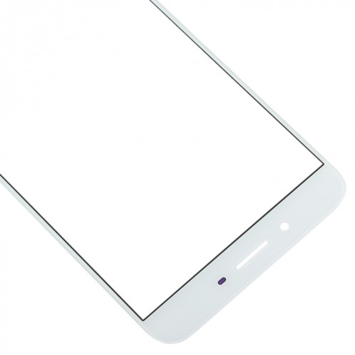 Pour OPPO R9s Plus Lentille en verre extérieure de l'écran avant (Blanc) SH345W1411-05