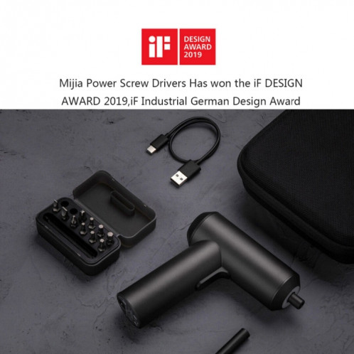 Tournevis rechargeable sans fil d'origine Xiaomi Mijia avec 12 embouts de vis PCS S2 SX23581522-012