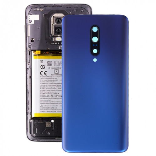 Pour le couvercle arrière de la batterie d'origine OnePlus 7 Pro (bleu) SH76LL167-06