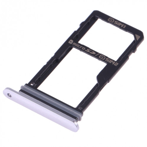Plateau de carte SIM + plateau de carte SIM / plateau de carte Micro SD pour LG V30 VS996 LS998U H933 LS998U (argent) SH394S456-05