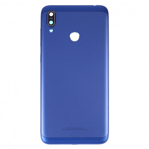 Coque arrière de batterie avec objectif photo pour Asus Zenfone Max M2 ZB633KL ZB632KL (Bleu) SH95LL840-06