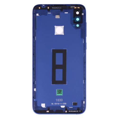 Coque arrière de batterie avec objectif photo pour Asus Zenfone Max M2 ZB633KL ZB632KL (Bleu) SH95LL840-06