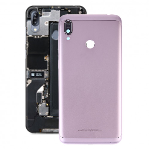 Coque arrière de batterie avec objectif photo pour Asus Zenfone Max M2 ZB633KL ZB632KL (Argent) SH95SL829-06