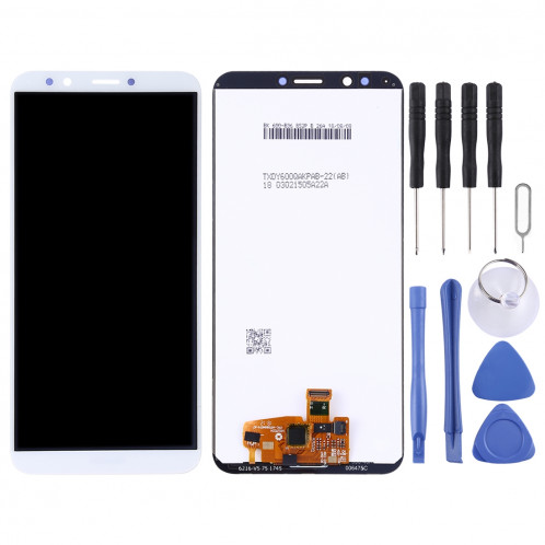 Ecran LCD et ensemble de numérisation complet pour Huawei Y7 Prime (2018) (Blanc) SH400W204-06