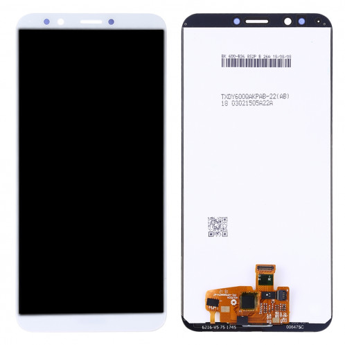 Ecran LCD et ensemble de numérisation complet pour Huawei Y7 Prime (2018) (Blanc) SH400W204-06