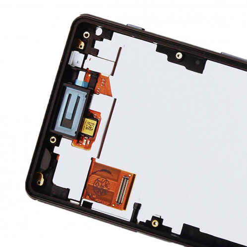 iPartsAcheter pour Sony Xperia Z3 Mini Compact Écran LCD + Écran Tactile Digitizer Assemblée avec Cadre (Noir) SI457B393-07