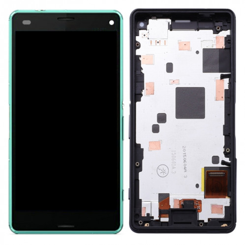 Écran LCD OEM pour Sony Xperia Z3 Mini Assemblage complet du numériseur compact avec cadre (Vert) SH457G1340-04