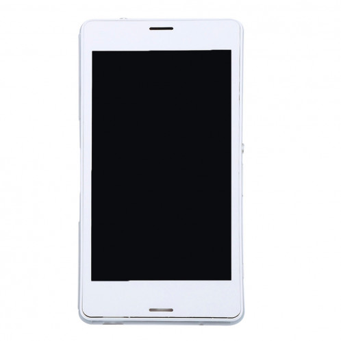 iPartsAcheter pour Sony Xperia Z3 Mini Compact Écran LCD + Écran Tactile Digitizer Assemblée avec Cadre (Blanc) SI457W1414-06