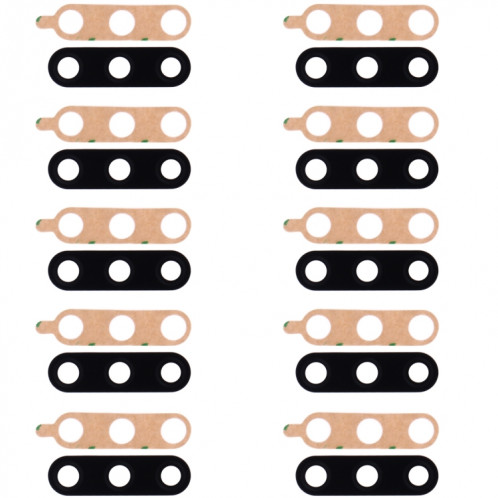 Objectif de caméra arrière 10 PCS pour LG V40 ThinQ (noir) SH472B1253-05