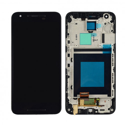 iPartsAcheter pour Google Nexus 5X écran LCD + écran tactile Digitizer Assemblée avec cadre (Noir) SI501B1703-04