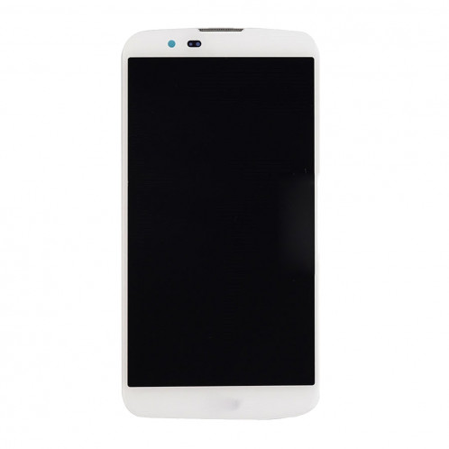 iPartsAcheter pour LG K10 écran LCD + écran tactile numériseur avec cadre (blanc) SI502W287-03