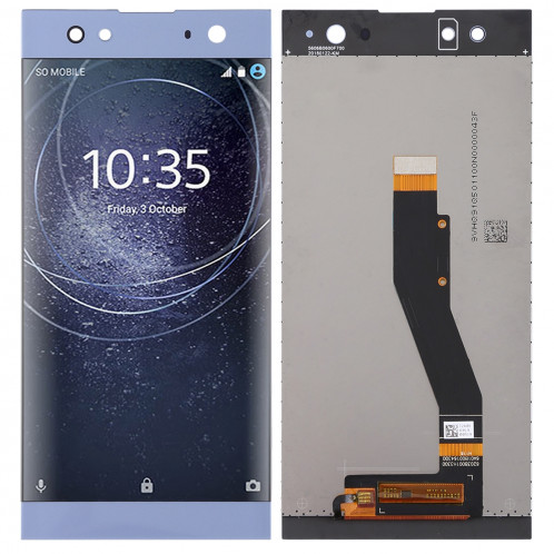 Écran LCD et Digitizer Assemblée complète pour Sony Xperia XA2 Ultra (Bleu) SH30LL1033-06