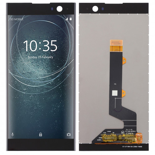 Écran LCD et Digitizer Assemblée complète pour Sony Xperia XA2 (Noir) SH33BL3-06