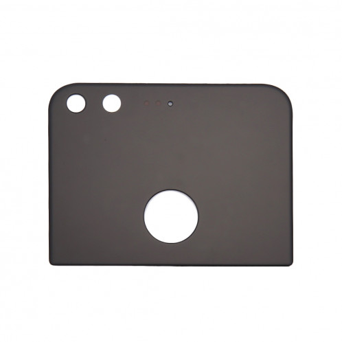 iPartsAcheter pour Google Pixel / Nexus S1 couverture arrière en verre (partie supérieure) (Noir) SI535B173-06