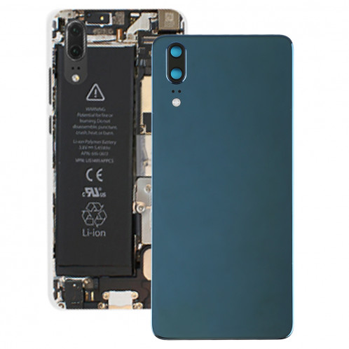 Couverture arrière avec objectif d'appareil photo (d'origine) pour Huawei P20 (bleu) SH62LL1686-06