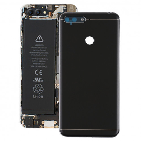 Couverture arrière avec touches latérales et lentille de caméra pour Huawei Honor Play 7A (Noir) SH71BL57-06
