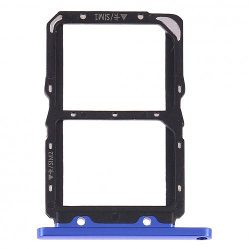 Bac à cartes SIM + Bac à cartes SIM pour Huawei Honor 20 (bleu) SH584L950-05