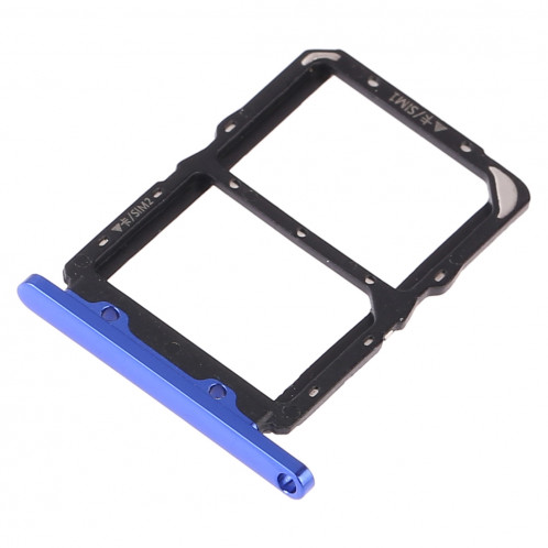 Bac à cartes SIM + Bac à cartes SIM pour Huawei Honor 20 (bleu) SH584L950-05