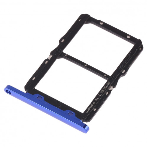 Bac à cartes SIM + Bac à cartes SIM pour Huawei Honor 20 (bleu) SH584L950-05