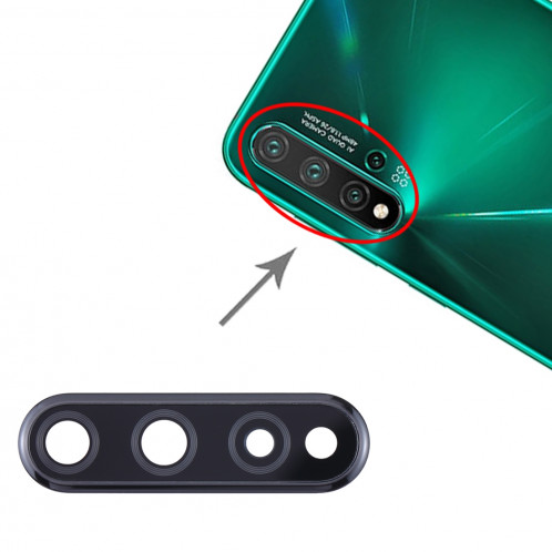 Cache-objectif de l'appareil photo pour Huawei Nova 5 Pro / Nova 5 (Noir) SH634B550-05
