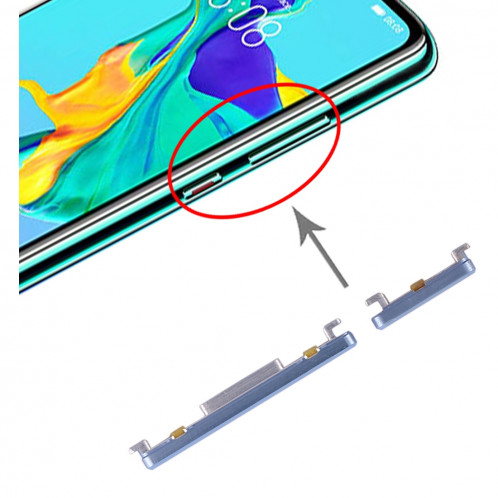 Bouton d'alimentation et bouton de contrôle du volume pour Huawei P30 (Cristal respirant) SH39BC142-05