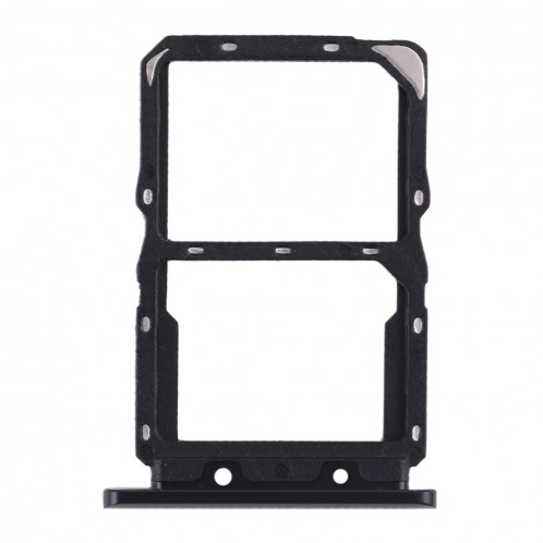 Plateau à cartes SIM + Plateau à cartes NM pour Huawei Nova 5 (Noir) SH643B1391-05