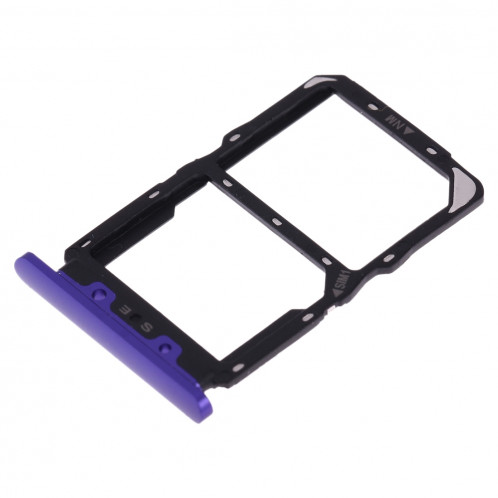 Plateau à cartes SIM + Plateau à cartes NM pour Huawei Nova 5 (violet) SH643P685-05